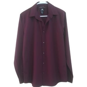 H&M Burgundy Men's Shirt